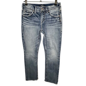 Silver Jeans Co. Suki Mid Rise Medium Light Wash Bootcut Denim Jeans